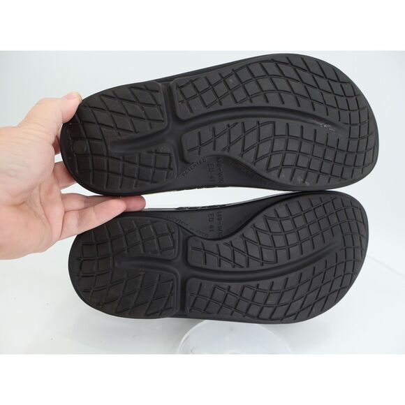 Oofos Men's OOahh Sandal Size 8 Recovery Sport Slide Stress Relief Black NEW - Picture 8 of 10